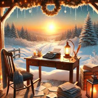 Cozy New Year desktop wallpaper