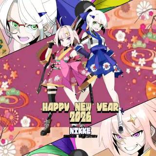 Happy New Year 2026 anime wallpaper