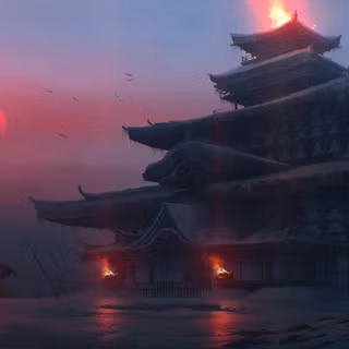 Japan winter temple wallpaper