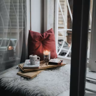 Cozy winter ambience wallpaper