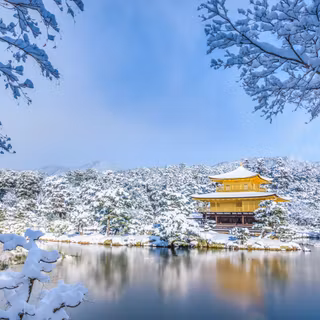 Japan winter temple wallpaper