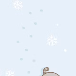iPhone Pusheen winter wallpaper