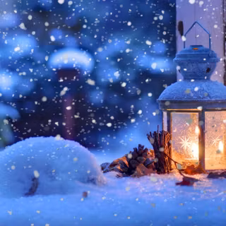 Cozy winter ambience wallpaper