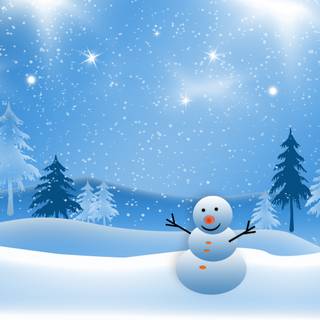 Winter desktop simple wallpaper