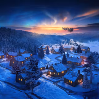 4k winter illustration wallpaper