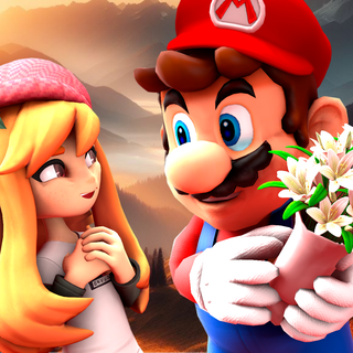 Mario Valentines Day wallpaper