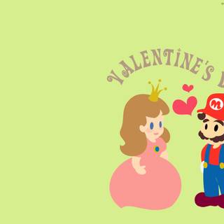 Mario Valentines Day wallpaper