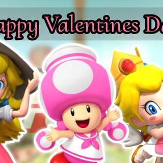 Mario Valentines Day wallpaper