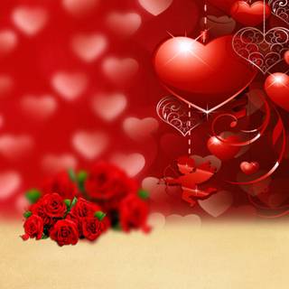 Valentine's red wallpaper
