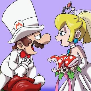 Mario Valentines Day wallpaper