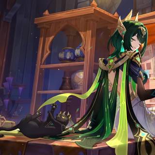 Nefer Genshin Impact wallpaper