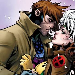 Gambit and Rogue wallpaper