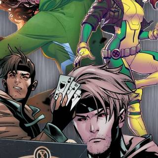 Gambit and Rogue wallpaper