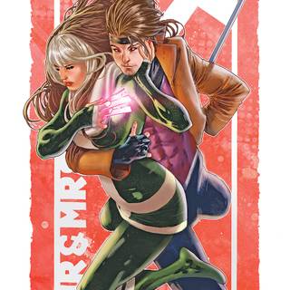 Gambit and Rogue wallpaper