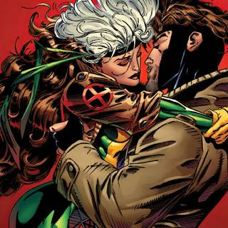 Gambit and Rogue wallpaper