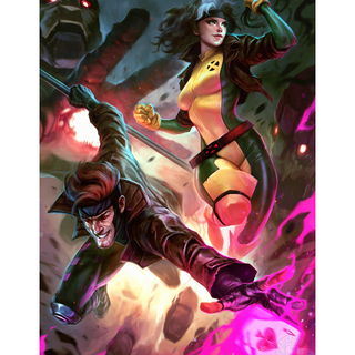 Gambit and Rogue wallpaper