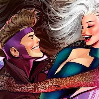 Gambit and Rogue wallpaper