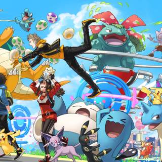 3440x1440 Pokémon wallpaper