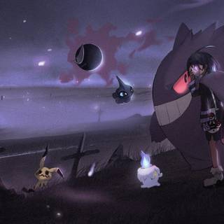 3440x1440 Pokémon wallpaper