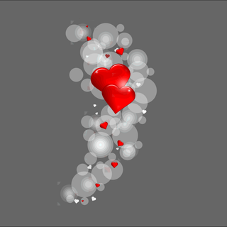 Vector heart wallpaper