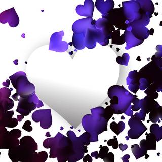 Vector heart wallpaper