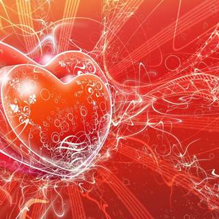 Vector heart wallpaper