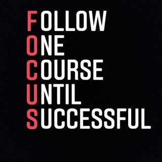 Focus motivation wallpaper