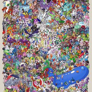 Pokémon doodle wallpaper