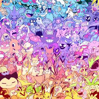 Pokémon doodle wallpaper