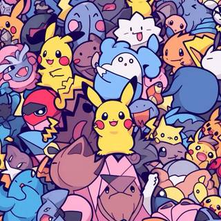 Pokémon doodle wallpaper