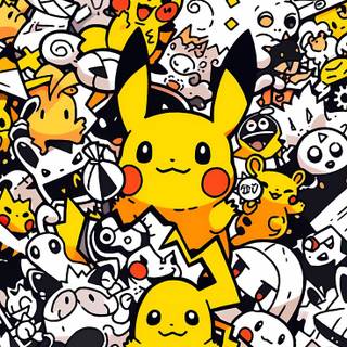 Pokémon doodle wallpaper