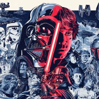 Star Wars drawing wallpaper