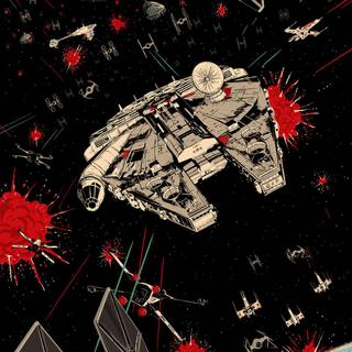 Star Wars drawing wallpaper