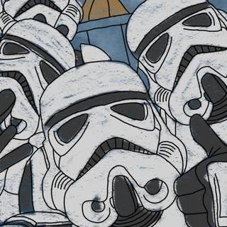 Star Wars drawing wallpaper