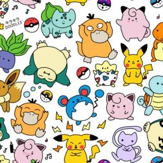 Pokémon doodle wallpaper