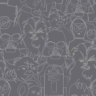 Star Wars drawing wallpaper