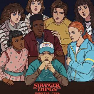 Stranger Things crew wallpaper