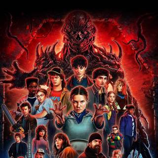 Stranger Things crew wallpaper