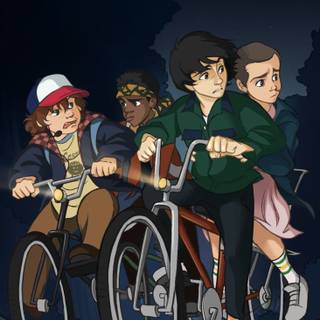 Stranger Things crew wallpaper