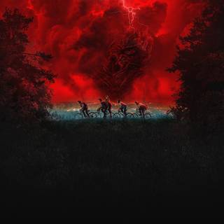 Stranger Things crew wallpaper