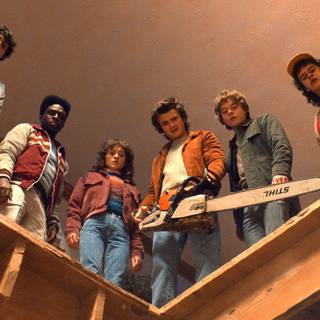 Stranger Things crew wallpaper