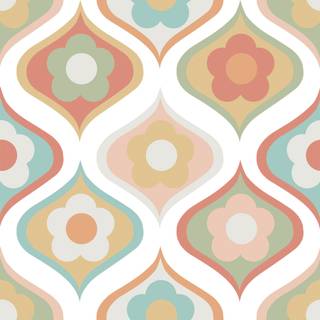 Retro pastel wallpaper
