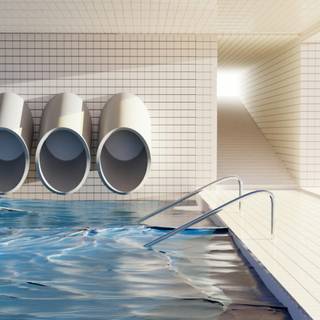 Liminal pool wallpaper