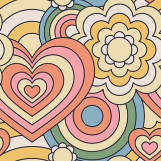 Retro pastel wallpaper