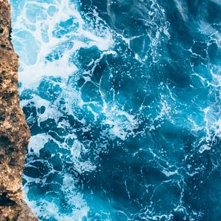 Sea surface wallpaper