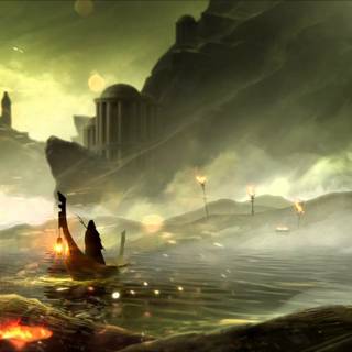 Dark Greek wallpaper