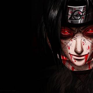 Itachi blood wallpaper