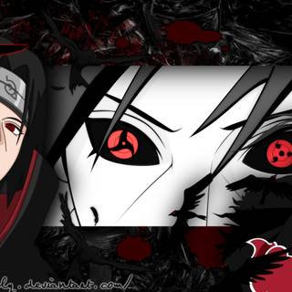 Itachi blood wallpaper