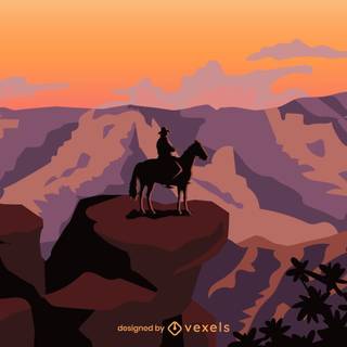 Cowboy art wallpaper