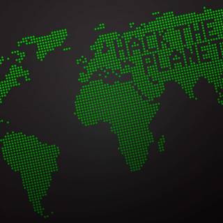 Hacker map wallpaper